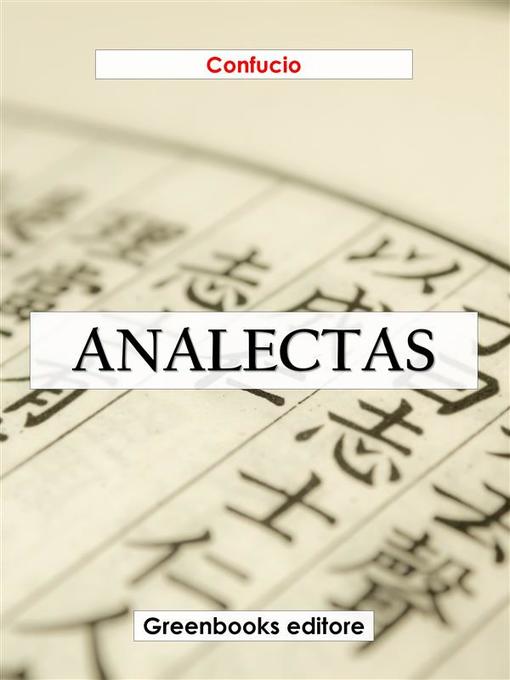 Title details for Analectas by Confucio - Available